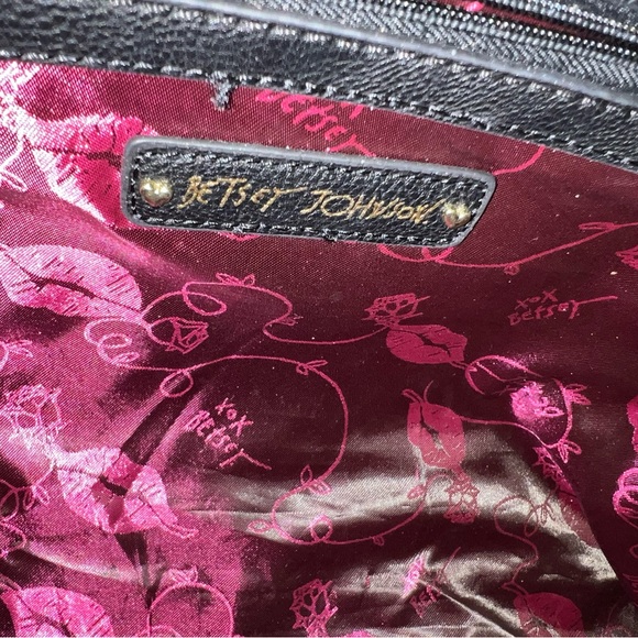 Betsey Johnson Teal Tote Bag with Gold Accents - Picture 9 of 16